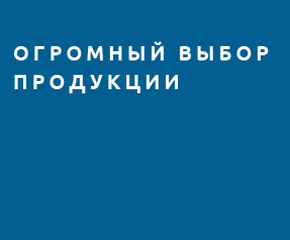 Огромный выбор продукции