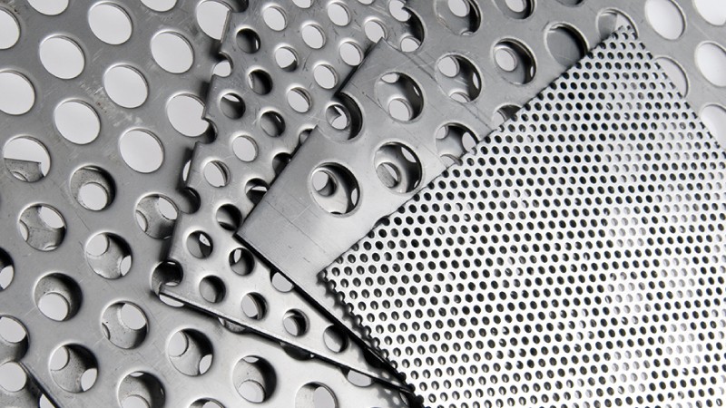Лист из нержавеющей стали перфорированный